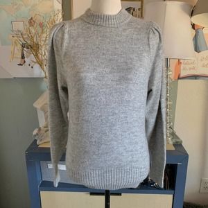 H&M Gray bell sleeve long sweater sz s womens